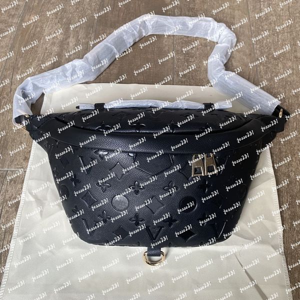 Bumbag Cross Body Waist Bags Temperament Bumbags Fanny Pack Bum embossing flowers Famous soft leather Luxurys designers bags Serial Number Date Code DustBag