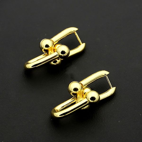 

New Fashion Stainless luxury U earrings Designer Earring Chain Link Earrings for Women Man Wedding Party Jewelry