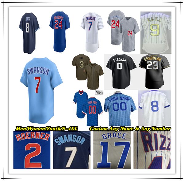 

Kyle Tucker Baseball Jerseys Dansby Swanson Nico Hoerner Ian Happ Seiya Suzuki Michael Busch Pete Crow-Armstrong Shota Imanaga Miguel Amaya Jameson Taillon Women 4X, Men player version white style