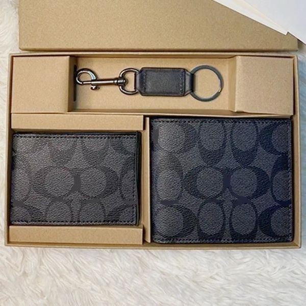 

gift boxed mens designer wallet set men women 3pcs card holder mens wallets designers purses unisex card holders designer cardholder recto verso wallet zippy, Style9