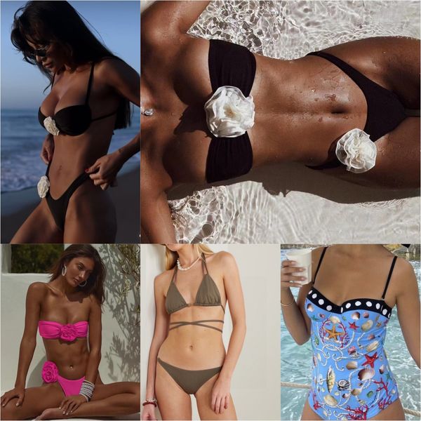 

Women Swimsuits Premium Quality Fashion Swimwear S-XL Multi Different Bikini Suits With Dust Bag 30039, Grey