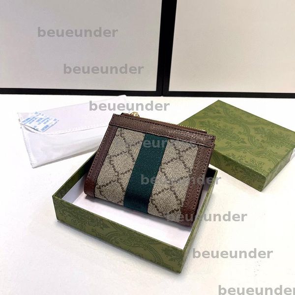 

Designer Wallets For Men Woman Fashion Purse Mens Credit Card Cowhide Wallets G Coin Pocket Luxury Wallet Card Holder 249133BF, Black