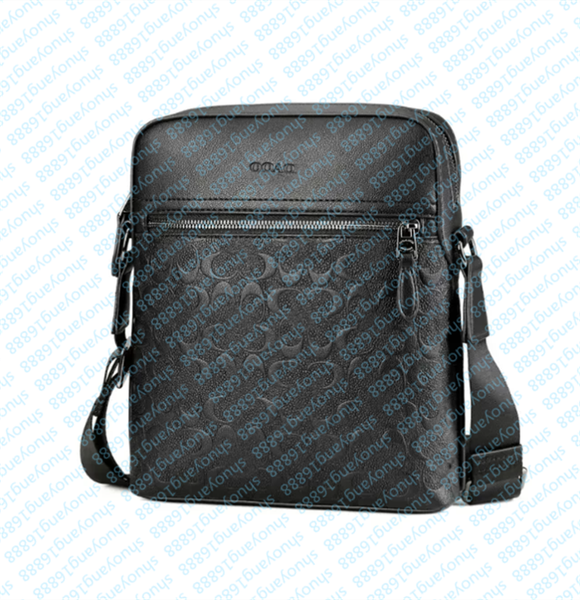 

2024 Fashion bag designer Wallet Messenger canvas Leather Mens Designers with Pochette Envelope Shoulder Cross Body Bag, Light grey