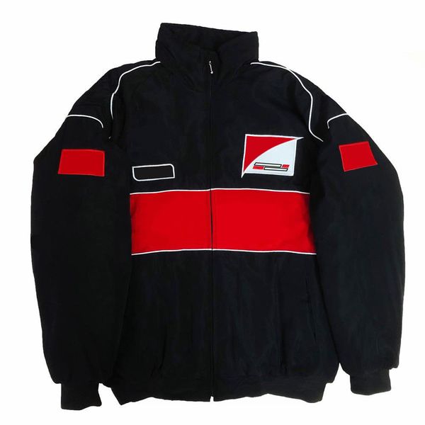 2025 F1 Racing Suit Long-sleeved Retro Motorcycle Jacket Moto Team Rider Winter Cotton Clothing Embroidered Warm Jackets