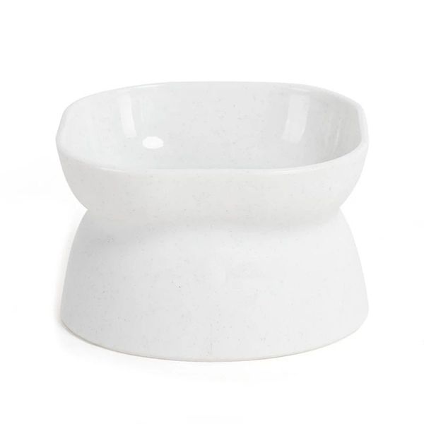 470731 Super stable design, even if the cat is mischievous and playful, the cat bowl can remain stable in place without causing any trouble