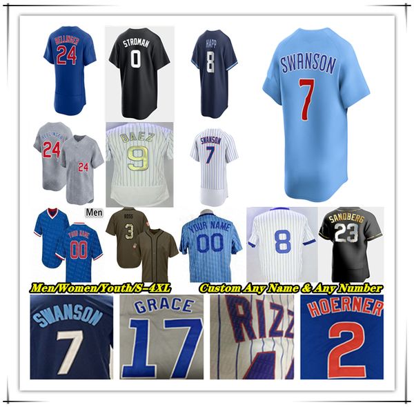 

Baseball Jersey Kyle Tucker Dansby Swanson Nico Hoerner Ian Happ Seiya Suzuki Pete Crow-Armstrong Michael Busch Miguel Amaya Shota Imanaga Jameson Taillon Brujan 4X, Men fans version white pinstripe style