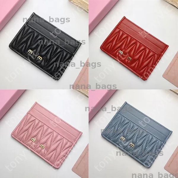 

Card Wallet Designer Card Holder Luxury Purse Mini Wallet Cardholder Wallet Designers Women Wallets Key Pocket Interior Slot With Box 24812BF, Blue