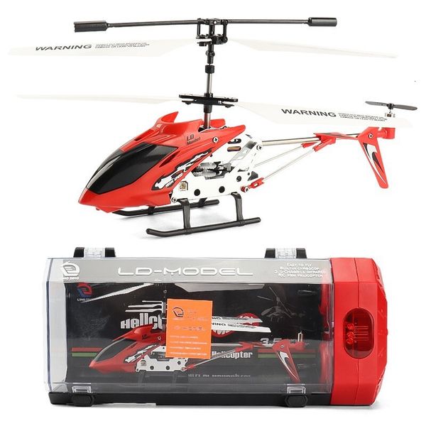 Electric/RC Aircraft Fall Resistant 3.5Ch Alloy Rc Helicopter With Lighting USB Charging Childrens Toy Remote Control Airplane Model