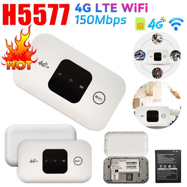 

H5577 Pocket WiFi Portable Mobile spot 150Mbps with SIM Card Slot 4G Wireless High-Speed Router 250121