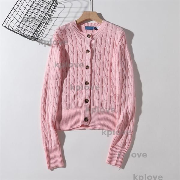 

Embroidered Round Neck Cardigan Sweater High Quality Womens Sweater Long Sleeved Breasted Knit Sweaters, A7