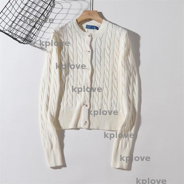 

Designer Cardigan Sweater Embroidered Round Neck High Quality Womens Sweater Long Sleeved Breasted Knit Sweaters, A3