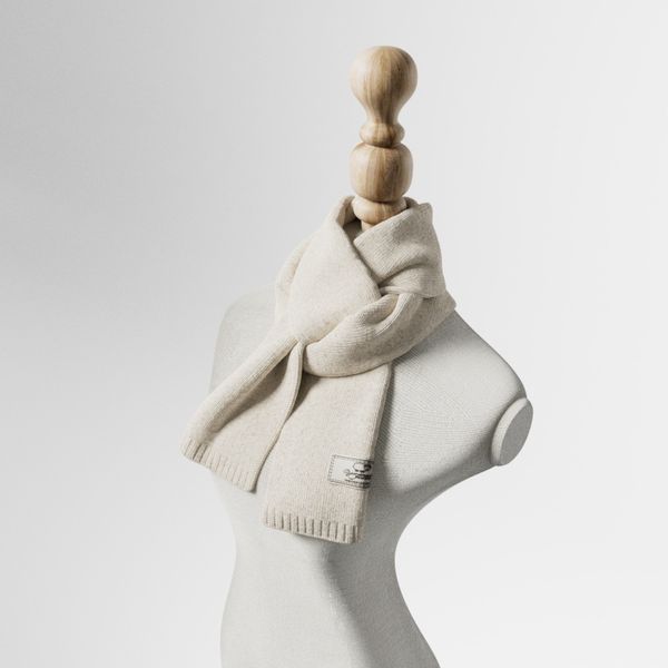 

10853 Women's thickened pure wool knitted autumn and winter new scarf
