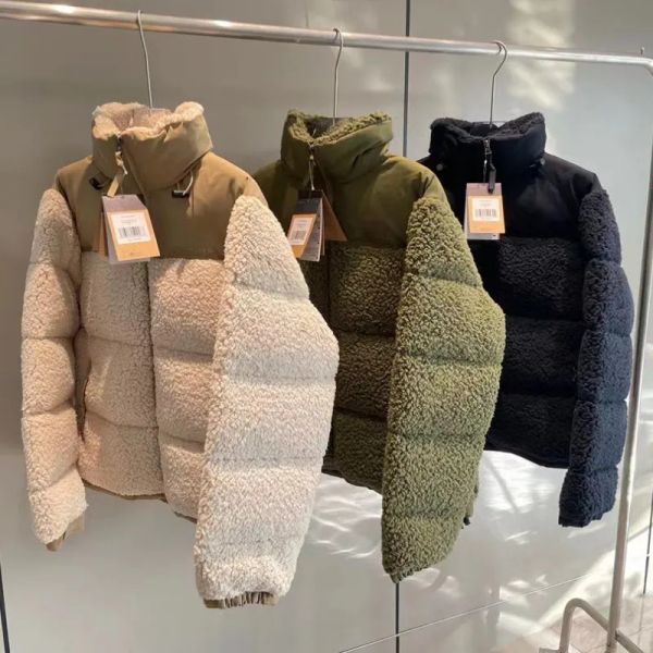 

Women's Winter Fleece Jacket Puffer Face Sherpa Women Faux Shearling Outerwear Coats Female Suede Fur the Coat Men #BFG2502069, Green