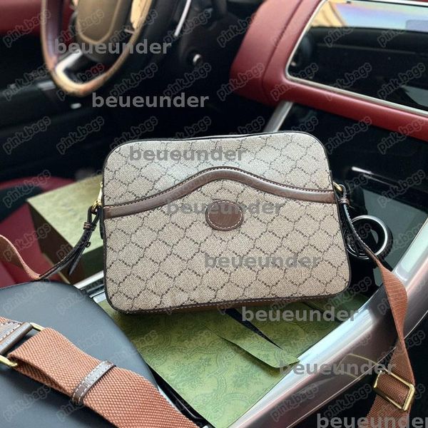 

Retro Men Camera bag Womens Designer Messenger Bag Briefcase Fashion G Crossbody Shoulder Bags Vintage Handbag Sacoche Tote Purses 248203BF, Brown