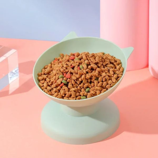147709 The stainless steel cat bowl is strong and wear-resistant, not easy to break, can resist the scratching and impact of cats, and can be used for a long time