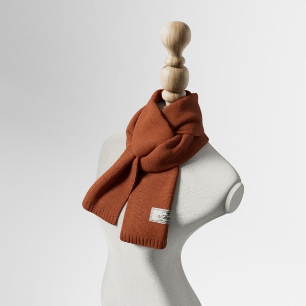 

10852 New style women's thickened pure wool knitted scarf for autumn and winter