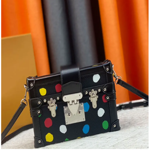 

Petite Box Bag Handbag Women Fashion Tote Bag Hard Trunk Box Bag Designer Bag Cosmetic Case High Quality Luxury Canvas Leather Crossbody Shoulder Bag Top Handle, T3