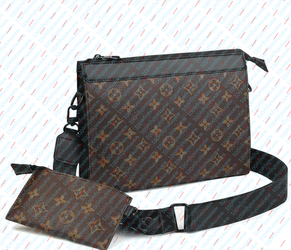 

High Quality designer bags mens women Leather 3pcs set Detachable Trio Messenger Bags Crossbody bag 3 in 1 Shoulder Bag Handbags Purse Wallet, T21