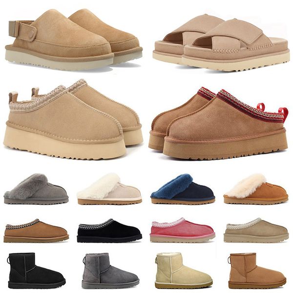 

Slipper Tazz Slides Women Shoes Tasman Slipper Platform Sandal Famous Woman Mustard Seed Brown Pink Black Sliders Claquette Fur Sneakers Slip-On Snow Winter Booties, Tea green;plantation