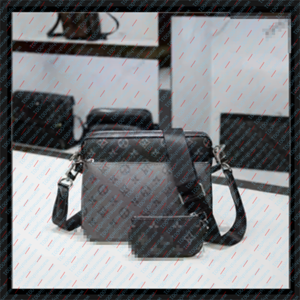 

Luxurys Designer bags men Women 3pcs Leather Fashion Evening Cross Body shoulder bags Wallets Leather Patchwork Men Women handbag designer handbags wallet, T4