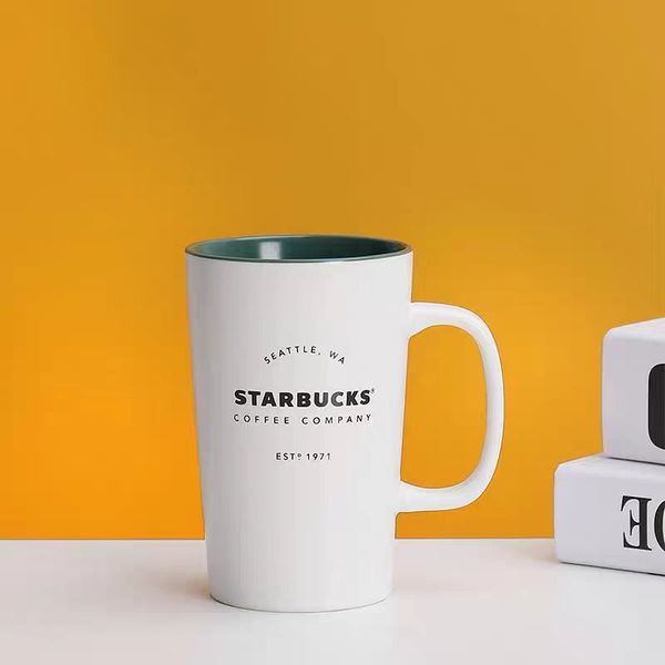 Starbucks 12oz Premium Ceramic Coffee Cup Mug Simple Style Perfect Gift
