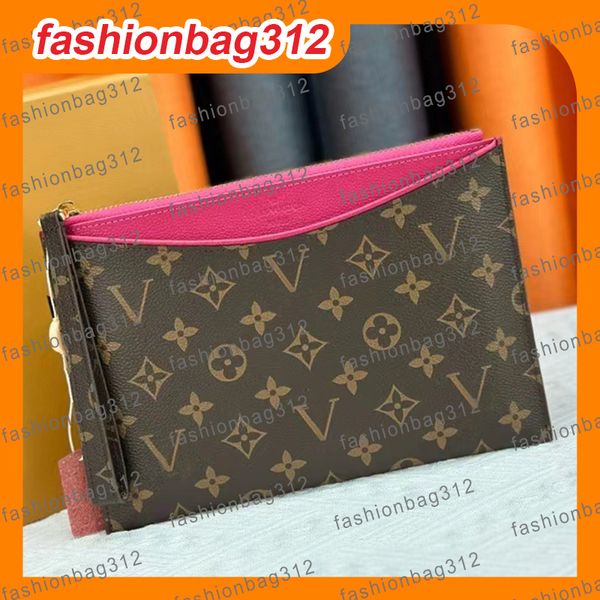 

designer wallet handbag luxury Bags zippered card holder monogram clutch bag Checkbook credit card slot passport holde wallets for men and women iPad mini cover, #7