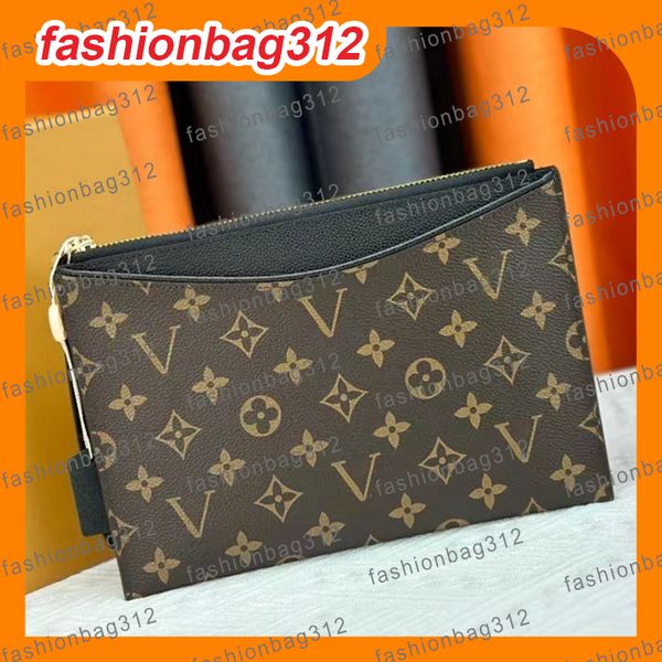 

designer wallet handbag luxury Bags high quality zippered card holder monogram clutch bag Checkbook credit card passport holde genuine leather wallets briefcase, #7