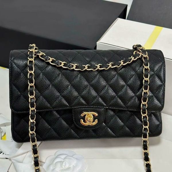 

Designer bag luxury bag single shoulder handbag cross-border high-quality caviar style cavir leather hardware square luxury handbag crossbody multi color handbag, #14 26cm