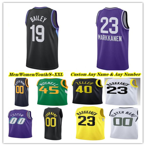 

Printed Basketball Jersey Lauri Markkanen Clarkson Collin Sexton Keyonte George Ace Bailey Walker Kessler Brice Sensabaugh Walter Clayton Jr Karl Malone Stockton, Men green style