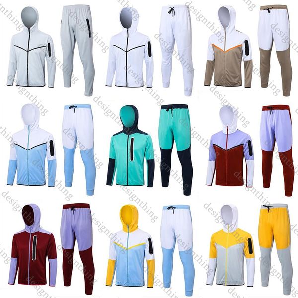 

Mens Sportswear Tracksuit Two Piece Set Designer Hoodie and Pants Jogging Suit Tech Fleece Training Outfit Street Style Casual Gymwear Sweat Suit, Brown