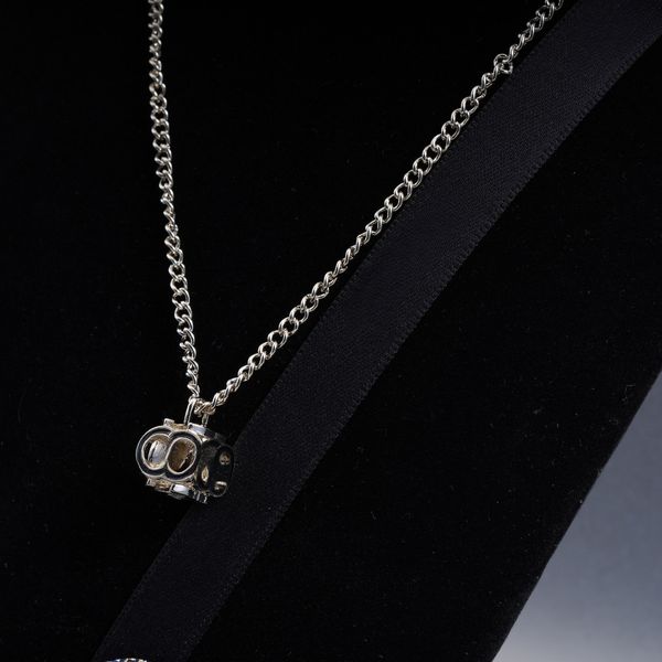 

Heart Unique Brand New Luxury Jewelry Sterling Silver Big Blue Sapphire Diamond Party Chain Pendant Necklace For Women Gift