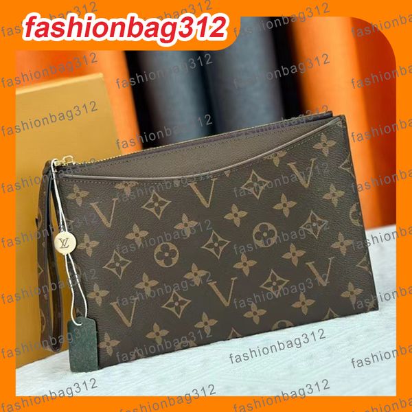 

designer wallet handbag luxury zippered card holder clutch bag monogram Checkbook credit card slot passport holde wallets for men and women iPad mini cover, #5