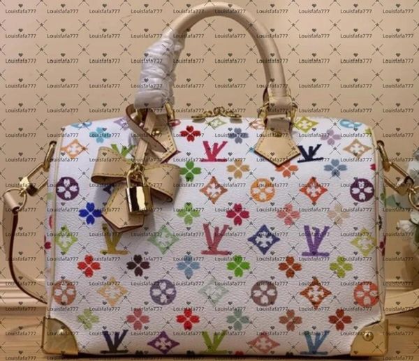 

Designer foreskin leather colorful flower handbag fashionable luxury pillow travel bag women's crossbody bag leather designer classic flower shoulder bag, #3