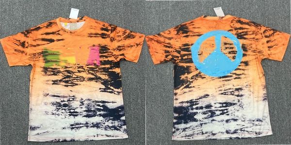 

Men's T-Shirts Designer American retro quirky printed T-shirt for men and women, trendy high street loose fit, G3