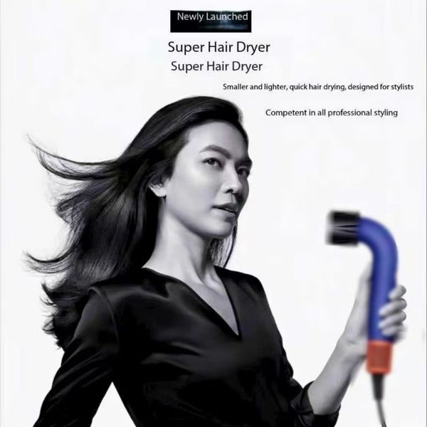 

HD08 Professional Ionic Hair Dryer for Salon-Quality Results Single wind nozzle 6nozzle (NO logo), Purple