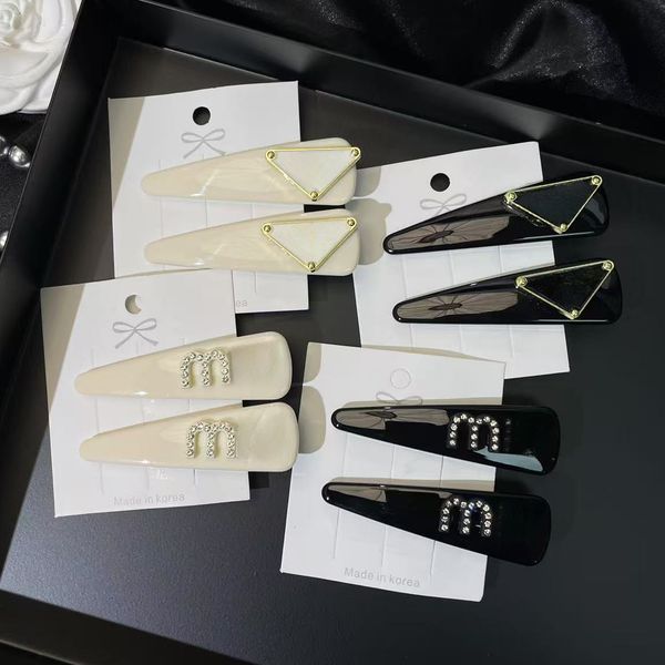 

Hair Clips Designer Jewelry Women Hair Clips Alloy Letter Barrettes Hairpins Hair Accessories Hairpins, Dark grey