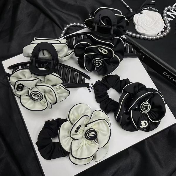 

Hair Clips Luxury Designer Women Flowers Hair Clamps Clips Letter Barrettes Hairpins Hair Accessories Hairpins Claws, Gray