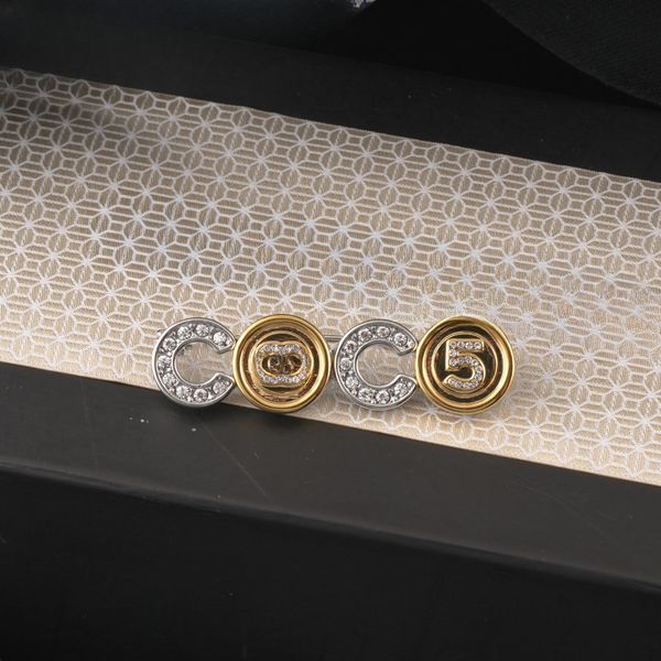 

Luxury Letter Brand Designer Letter Brooches Fashion Pin Pearl Brooches Crystal Jewelry Accessorie Wedding Gift