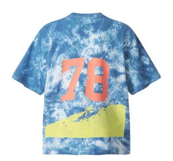 

Men's T-Shirts Designer American retro quirky printed T-shirt for men and women, trendy high street loose fit, G1