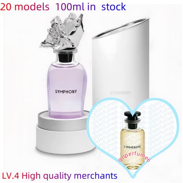 

New 20 styles 100ml High quality cologne Magnetic cap womens smell Perfume mans perfume Symphony smell good perfume Long Lasting