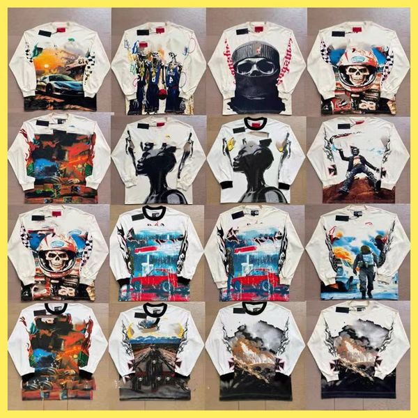 

1:1 Designer Shirt Long Sleeve Shirts Designer Shirt Mens Tee godspeeds hoodie High Quality Streetwear Hip Hop Fashion Unisex Godspeedes Longsleeve Europe Size S-XL, Color2