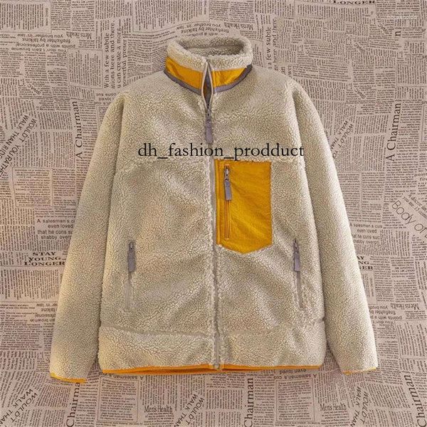 

Designer Mens Jacket Thick Vest women fleece jacket zip polar warm down Classic Retro Winter patagoniajackets coats Lamb Cashmere Couple Outdoor Streetwear Tops 2d, Khaki