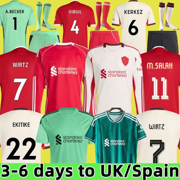 

24 25  MAC ALLISTER soccer jersey DIOGO JOTA EkitikE 2025 2026 football shirt Luis DIaz SZOBOSZLAI A.BECKER FRIMPONG Wirtz Kerkez men kids kit uniforms SALAH, 24/25 home aldult
