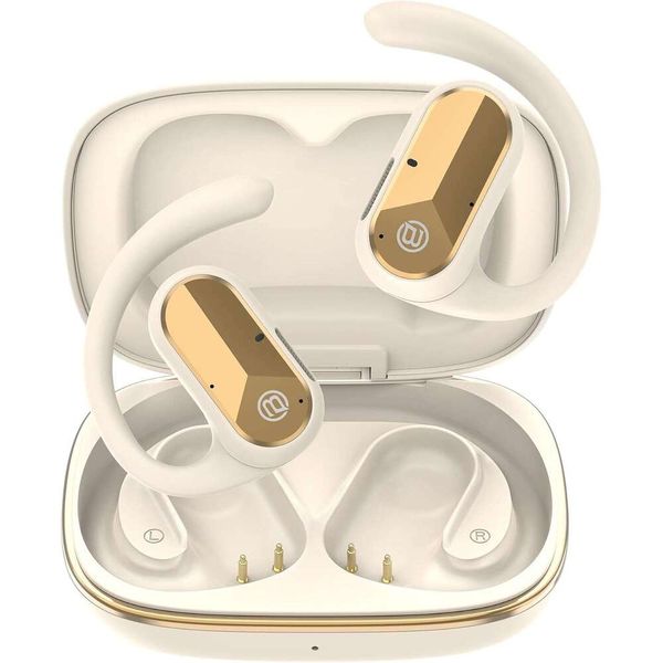 BUGANI Open Earbuds Wireless: Bluetooth Headphones 5.4 Wireless Earbuds, 50H Playtime, IPX5 Waterproof Ear Buds for Running Workout Cycling Gift