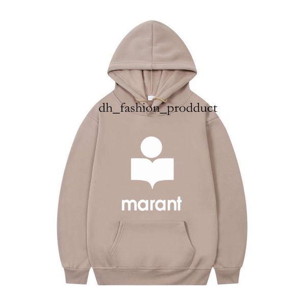 

Marants Hoodies 2025 Hot Sales Letter Printed Sweatshirts Top Fashion Womens Mens American Classic Solid Color Casual Sports Long Sleeve Marrants Pullover 29e, Apricot 2