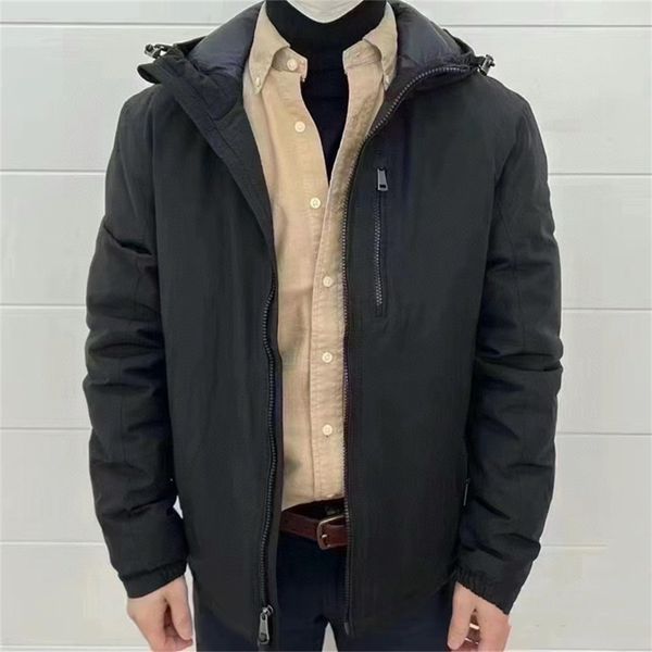 

Mens Small Horse Embroidered Jacket Lightweight Comfortable Fit Designer Coat Vintage Workwear Khaki Lapel Jacket Classic British Style Zip Up Unisex Outerwear, R01-black