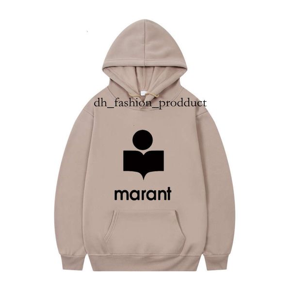 

Marants Hoodies 2025 Hot Sales Letter Printed Sweatshirts Top Fashion Womens Mens American Classic Solid Color Casual Sports Long Sleeve Marrants Pullover 0d2, Apricot 2