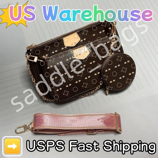 

luxury designer pochette bag 2025 crossbody designer bags highest quality bag purse luxury shoulder bag designer crossbody handbags for women, Brown flower rose lining