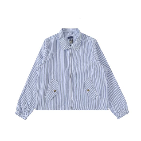 

Womens Small Horse Jacket Khaki Utility Workwear Coat Vintage Style Bomber Outerwear Turn Down Collar Asian Size Casual Streetwear Look, R14-blue