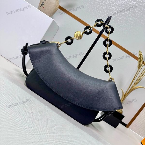 

Luxury bag shoulder bag moon bag women's crossbody bag designer bag armpit bag genuine leather large capacity portable fashionable and casual TOP 1:1, Black